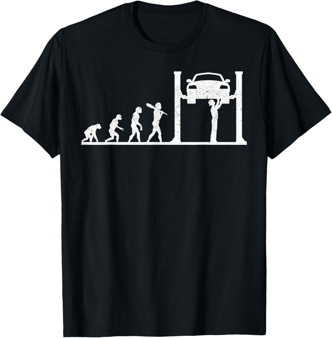 Lustige Evolution von Automechanikern T-Shirt