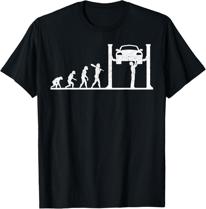 Lustige Evolution von Automechanikern T-Shirt
