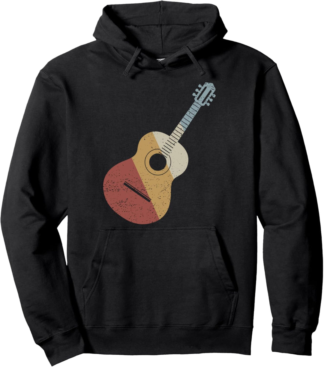 Gitarre Retro Style Vintage Pullover Hoodie