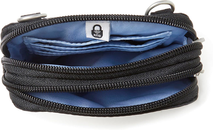Baggallini Damen Take Two RFID Bryant Crossbody Schwarz, Schwarz