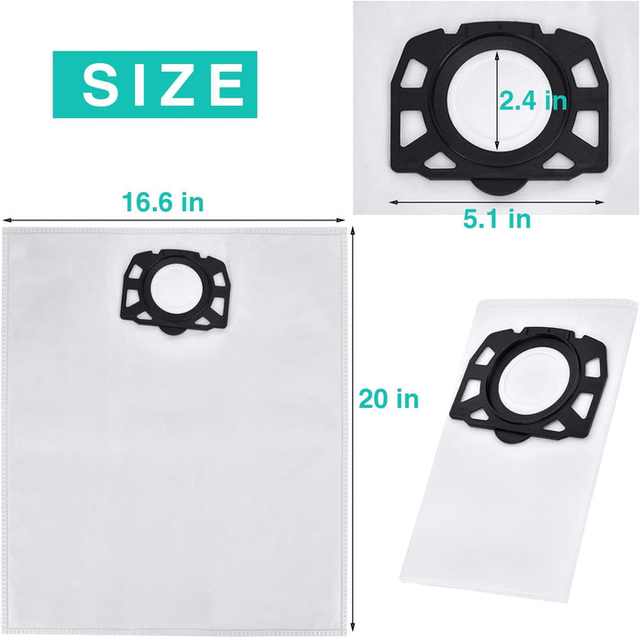 Artraise KFI 487 Staubsaugerbeutel für Kärcher 2.863-006.0 MV4 Staubsaugerbeutel 10 Stück Vliesfilte