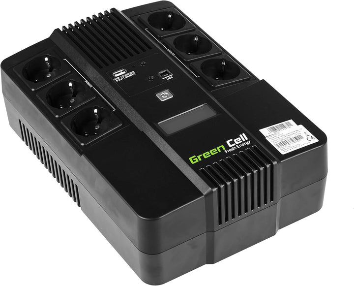 Green Cell AiO 800VA 480W Überspannungsschutz 230V schwarz