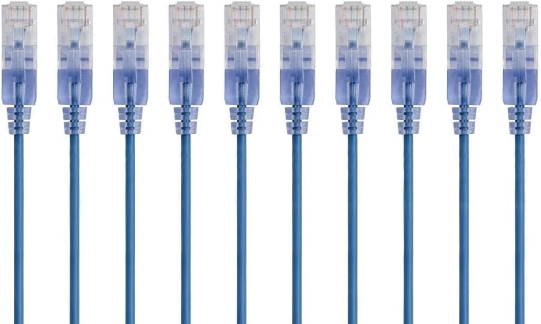 Monoprice SlimRun Cat6A Ethernet-Patchkabel – Netzwerk-Internetkabel – RJ45, verseilt, UTP, reines b