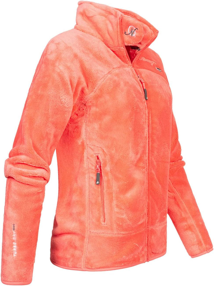 Geographical Norway Damen warme Übergangs Outdoor Fleecejacke mit Stehkragen bans production XXL Sau