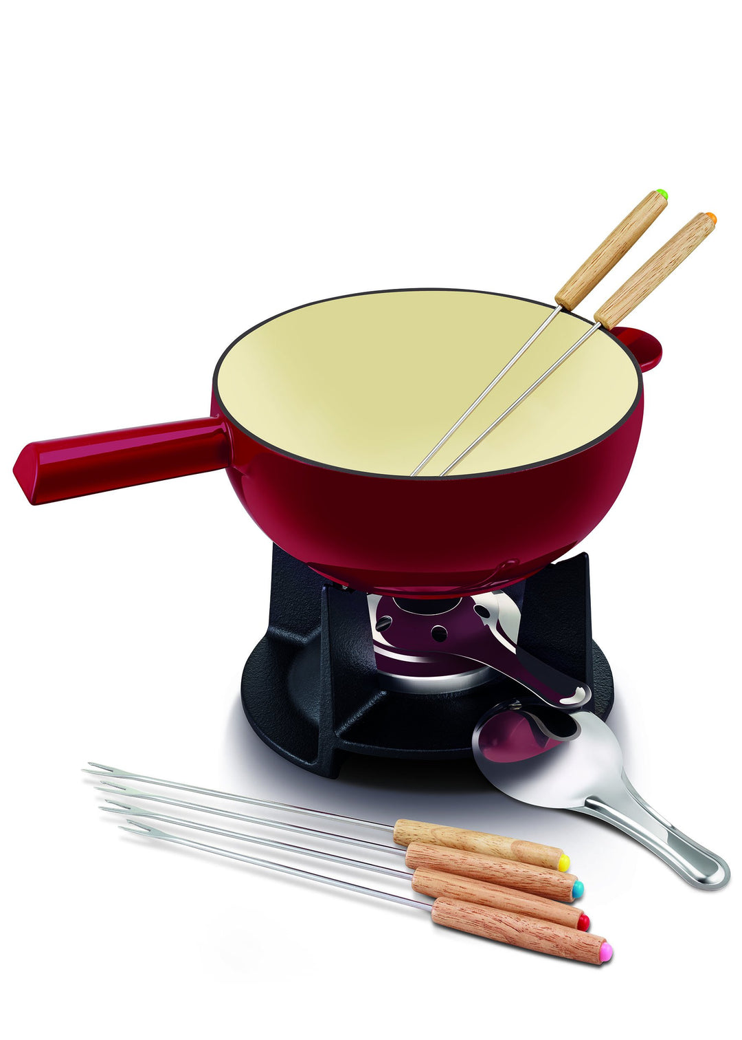 Beka Belledone Käsefondue, Gusseisen, Rot, 20 cm