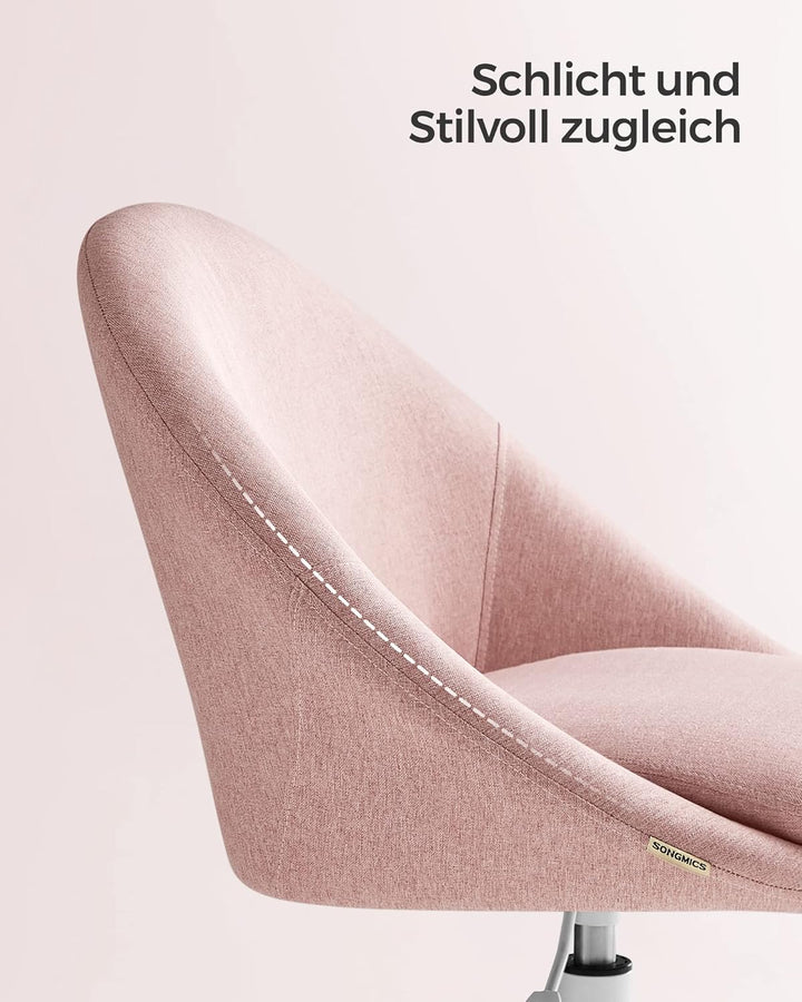 SONGMICS Homeoffice Stuhl, Drehstuhl, Schreibtischstuhl, Schaumstoffpolsterung, höhenverstellbar, fü