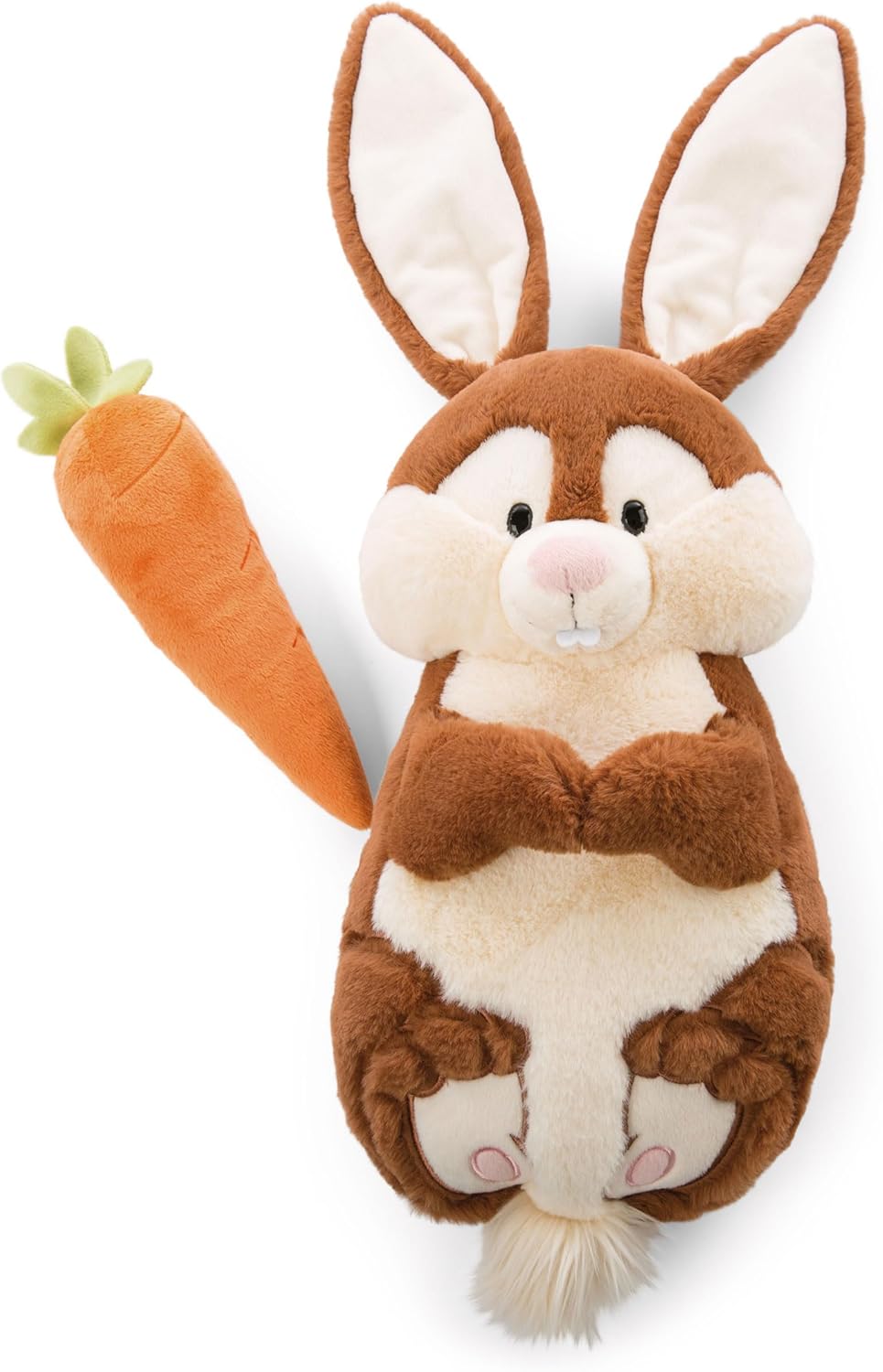 NICI 47351 Hase Poline Bunny mit Karotte – 2 in 1: Kuscheltier & Kuschelkissen für Mädchen, Jungen &
