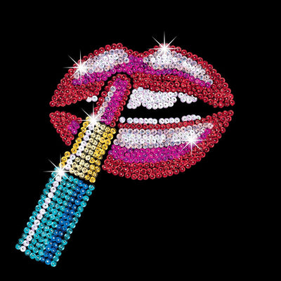MAMMUT 8081608 - Sequin Art Style 3 Paillettenbilder Pop Art 3, Bastelset mit 3 Styropor-Rahmen, 3 s