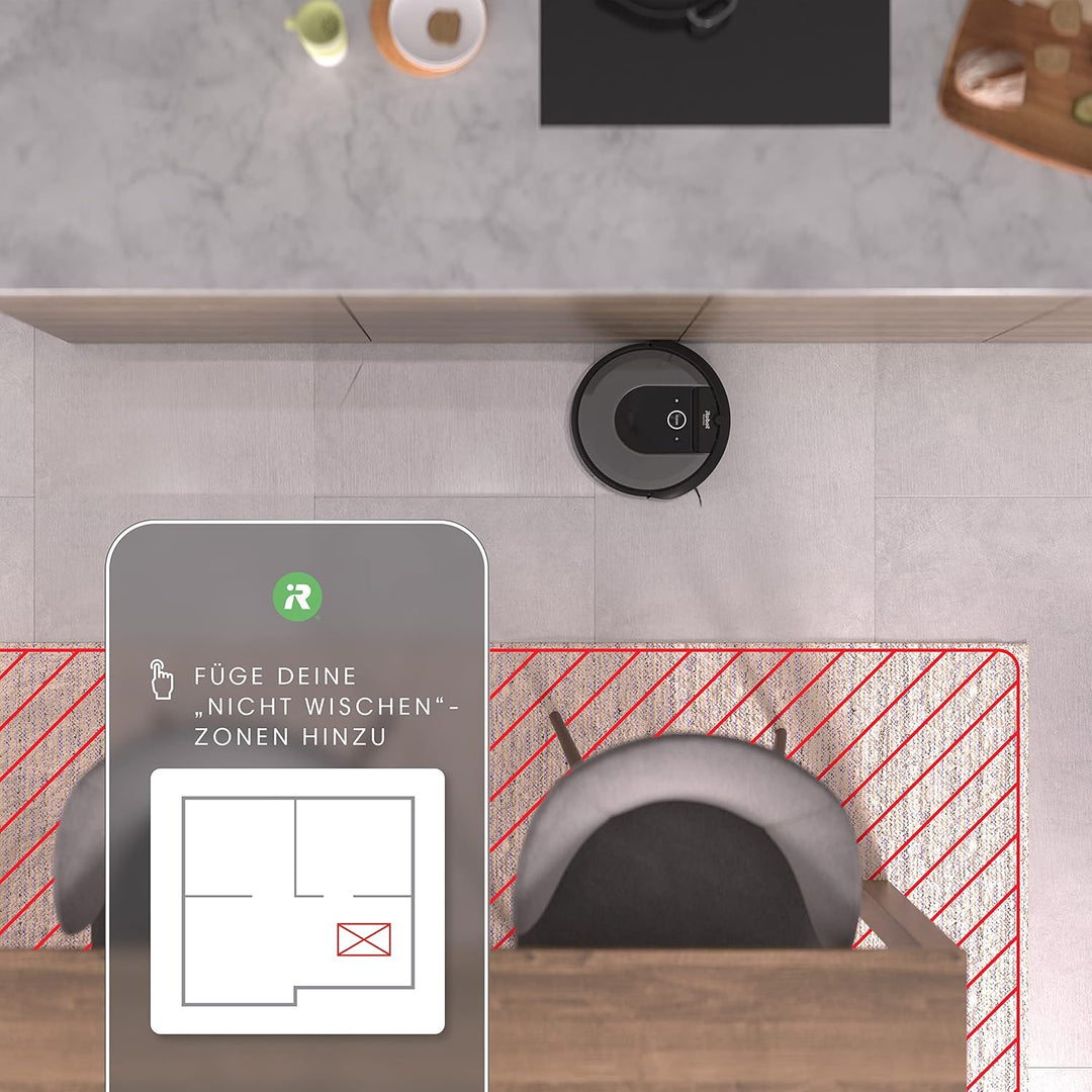 iRobot Roomba Combo i8+ (i8576) Saug-/ Wischroboter mit 2. Auffangbehälter mit Wischpad, Autom. Absa