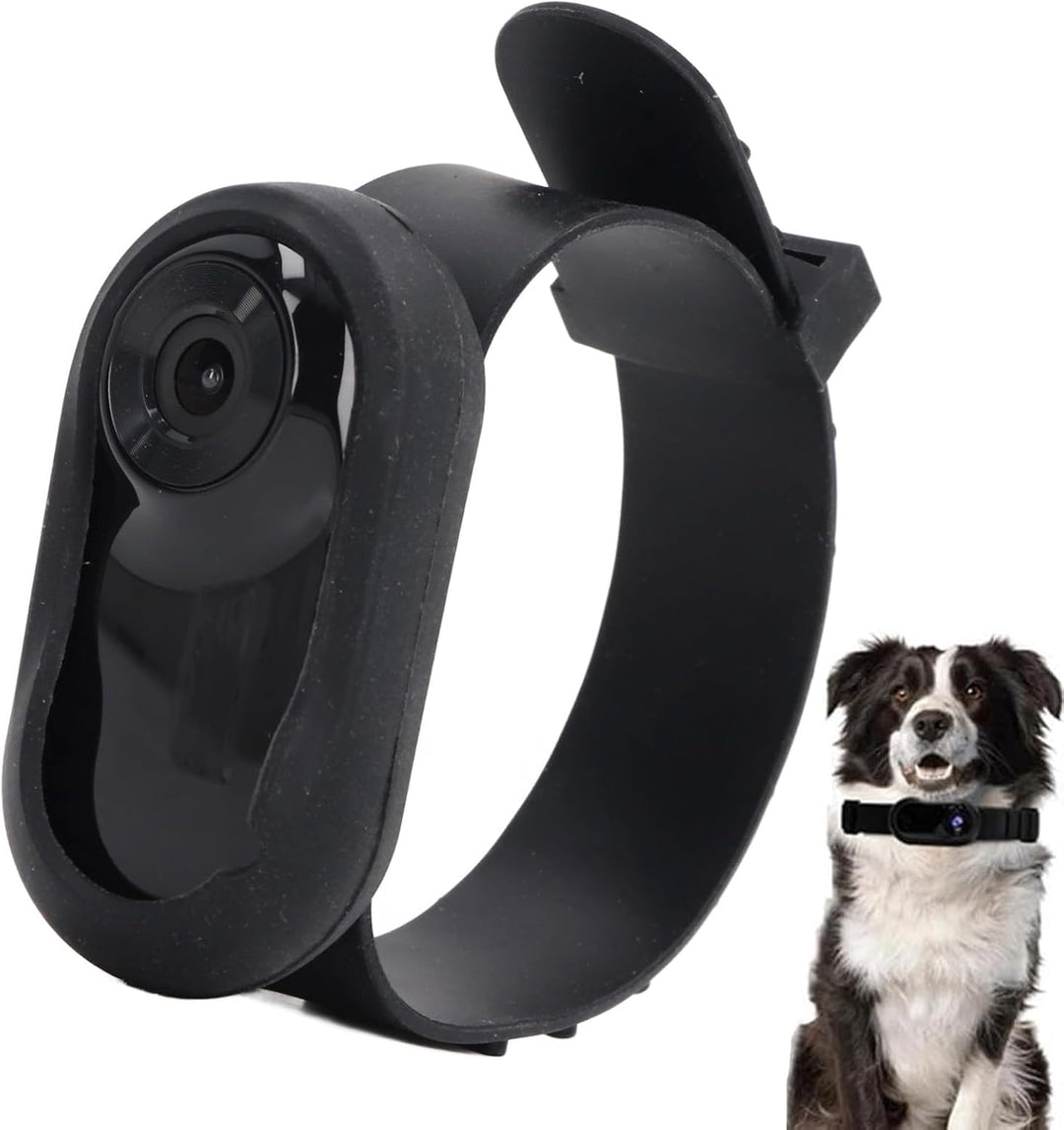 ciciglow Haustier-Halsband-Kamera, 0,96 Zoll HD Kleine Hunde- und Katzen-Action-Kamera, Körperkamera