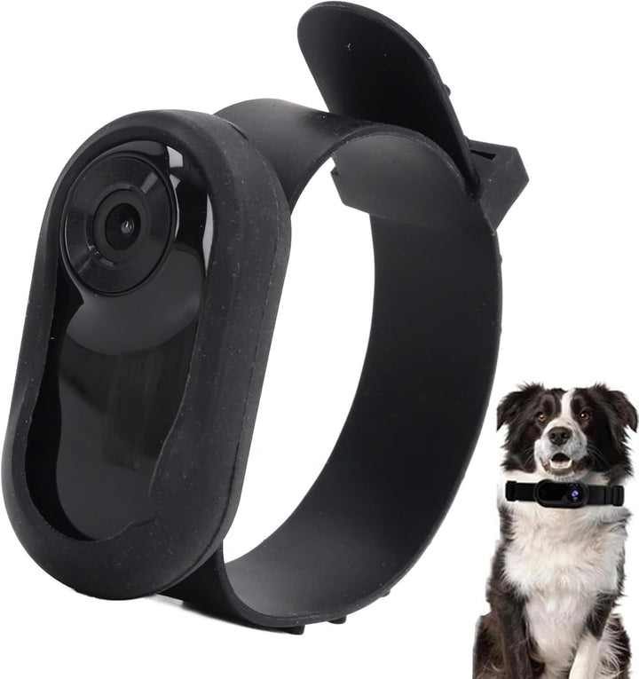 ciciglow Haustier-Halsband-Kamera, 0,96 Zoll HD Kleine Hunde- und Katzen-Action-Kamera, Körperkamera