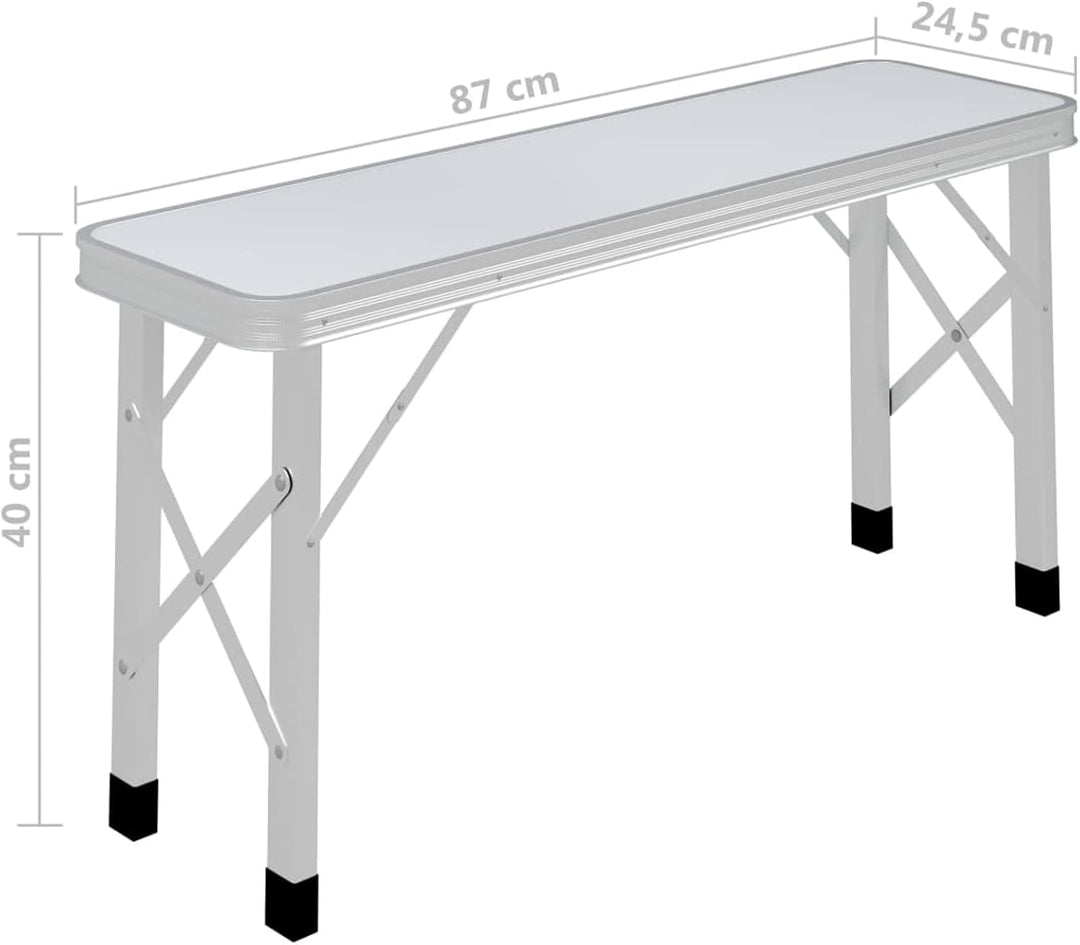 ZEYUAN Klappbarer Campingtisch mit 2 Sitzbänken, Camping Tisch Stuhl Set, Picknick Set, Camping Sitz