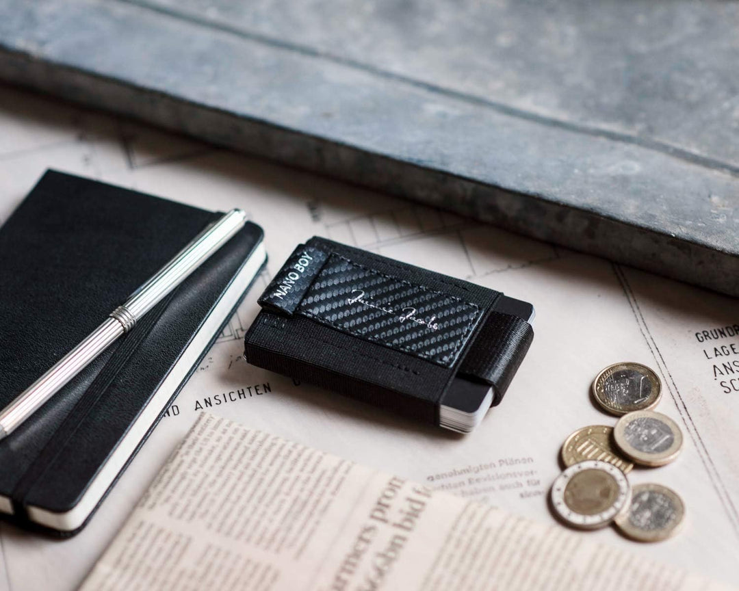 Jaimie Jacobs Nano Boy Mini Wallet, Mini Geldbörse aus Textil, Kleiner Geldbeutel, Slim Wallet mit Z