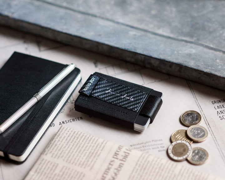 Jaimie Jacobs Nano Boy Mini Wallet, Mini Geldbörse aus Textil, Kleiner Geldbeutel, Slim Wallet mit Z