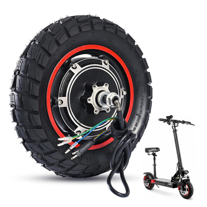 Scooter Motor mit 80/65-6 Luftreifen 48V 500W Motor kompatibel für Kugoo M4&M4 Pro Elektroscooter
