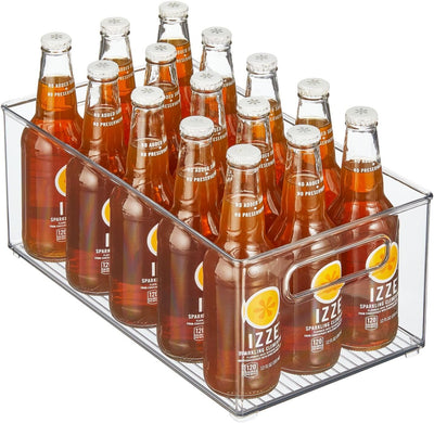 mDesign Aufbewahrungsbox transparent – ideal zur Küchen Ablage, im Küchenschrank oder als Kühlschran