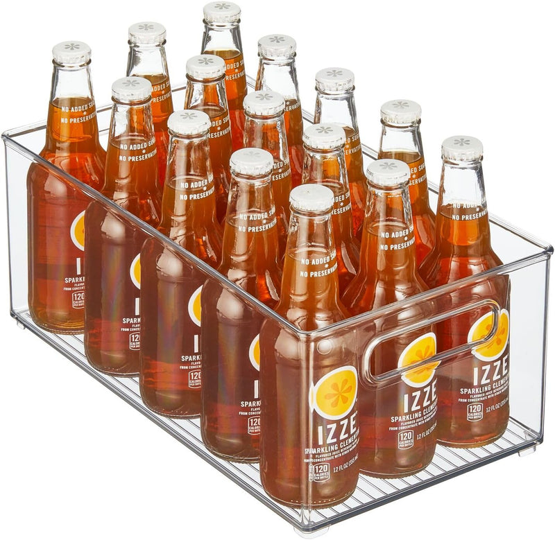 mDesign Aufbewahrungsbox transparent – ideal zur Küchen Ablage, im Küchenschrank oder als Kühlschran