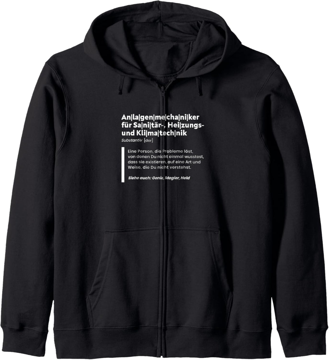 Anlagenmechaniker Definition für stolze Handwerker Kapuzenjacke