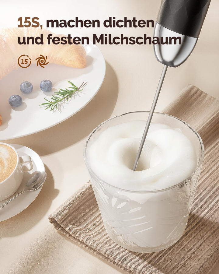 Maestri House Milchaufschäumer, Elektrischer Schneebesen Mit Stufenloser Geschwindigkeitsregelung, W