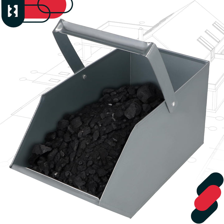 KOTARBAU Aschekasten Kohlenkasten Briketts Holz Koks Aschebehälter Kamingrill Zubehör Ascheschale Ko