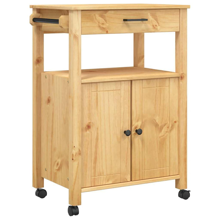vidaXL Küchenwagen, Servierwagen mit viel Stauraum, Beistellwagen für Küche Wohnzimmer Badezimmer, T