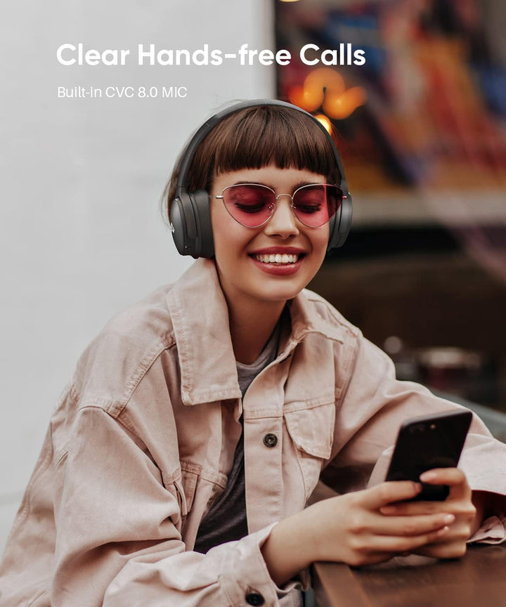INFURTURE Noise Cancelling Kopfhörer Bluetooth 5.0,Drahtlose Over-Ear-Kopfhörer,Hi-Fi-Stereo-Tiefbas