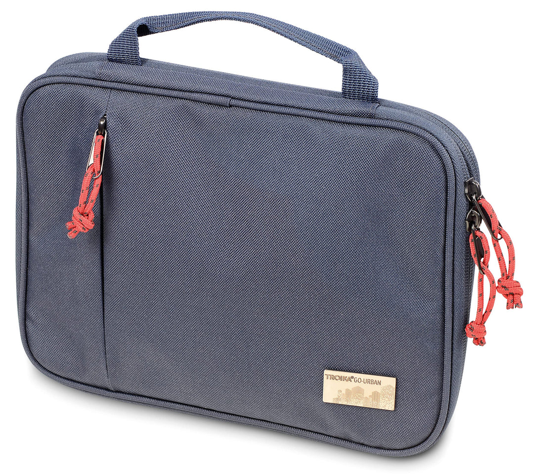 Troika Go Urban Tech Pouch Kabeltasche für Elektronikzubehör aus recyceltem Material in der Farbe Du