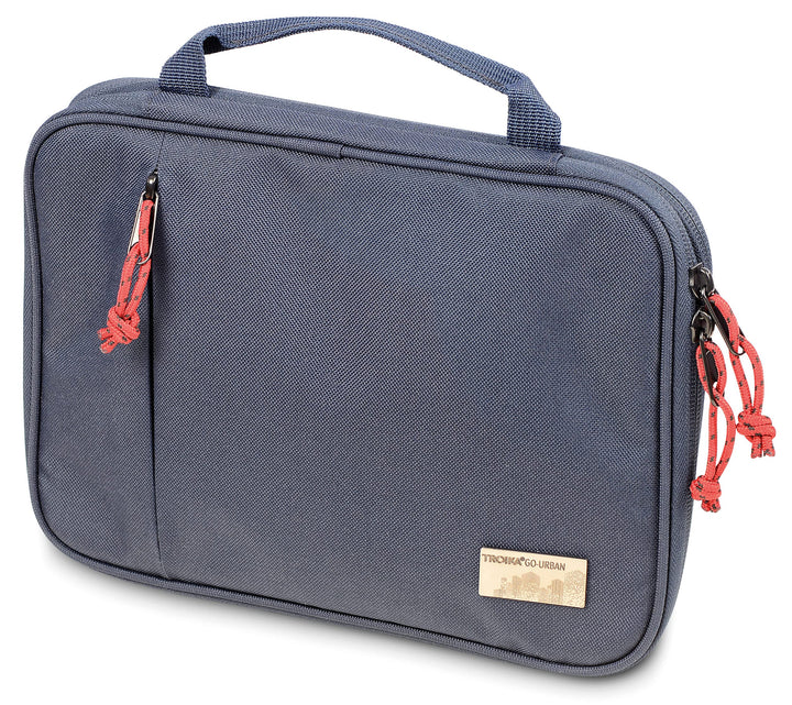Troika Go Urban Tech Pouch Kabeltasche für Elektronikzubehör aus recyceltem Material in der Farbe Du
