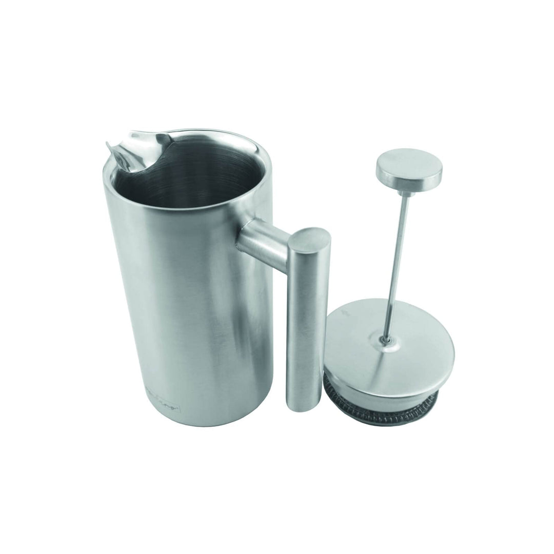 Pressstempelkanne "Monza" Edelstahl mit Isolierfunktion/Doppelwandig (Silber, 1000 ml) Edelstahl 100
