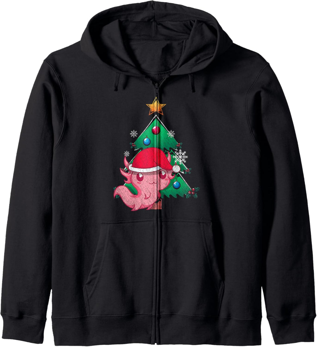 Weihnachtsbaum Mexiko Amphibien Frohe Weihnachten Axolotl Kapuzenjacke