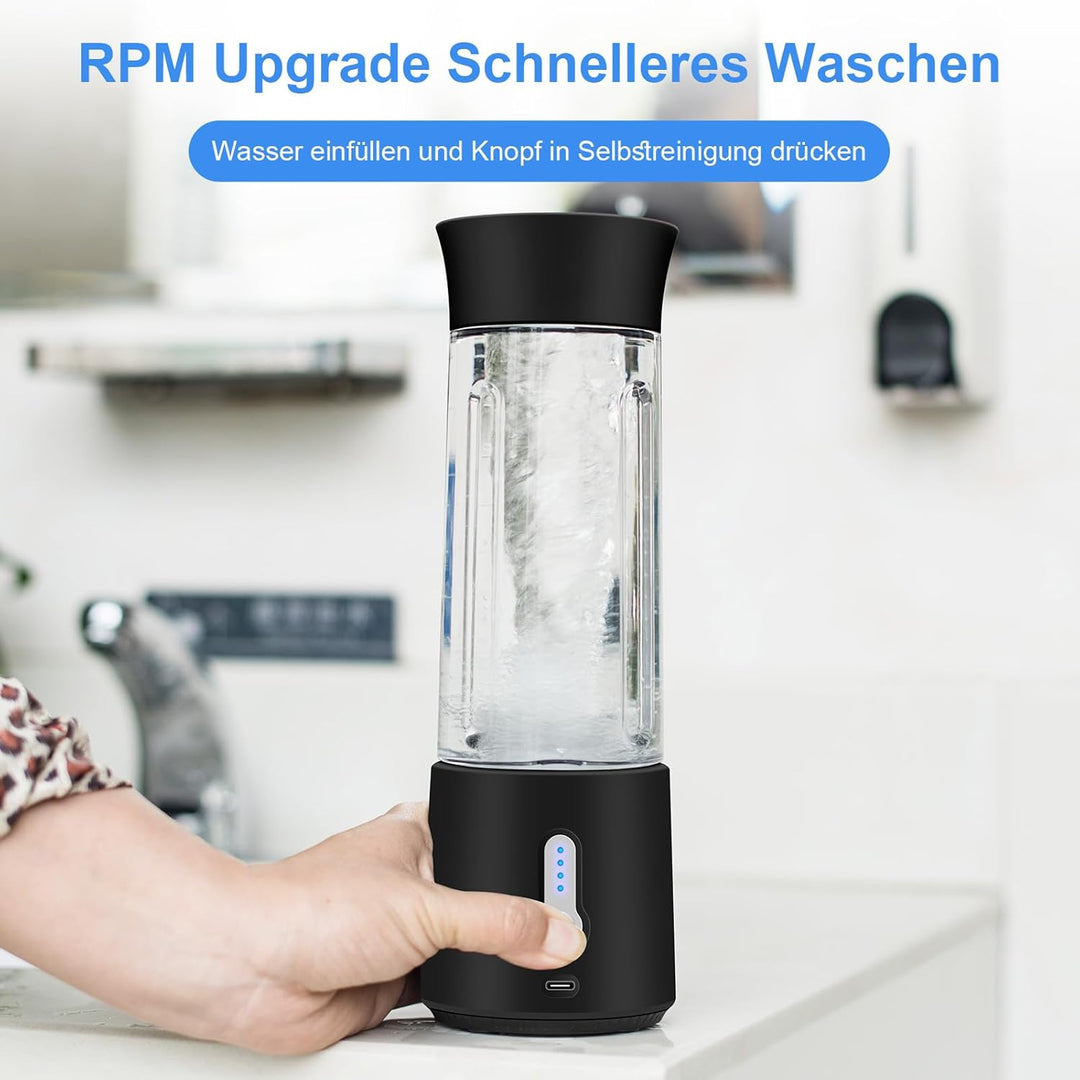 Tragbarer Mixer in persönlicher Grösse - 17 Unzen wiederaufladbarer 6-Blatt-Mixer-Becher | Reisemixe