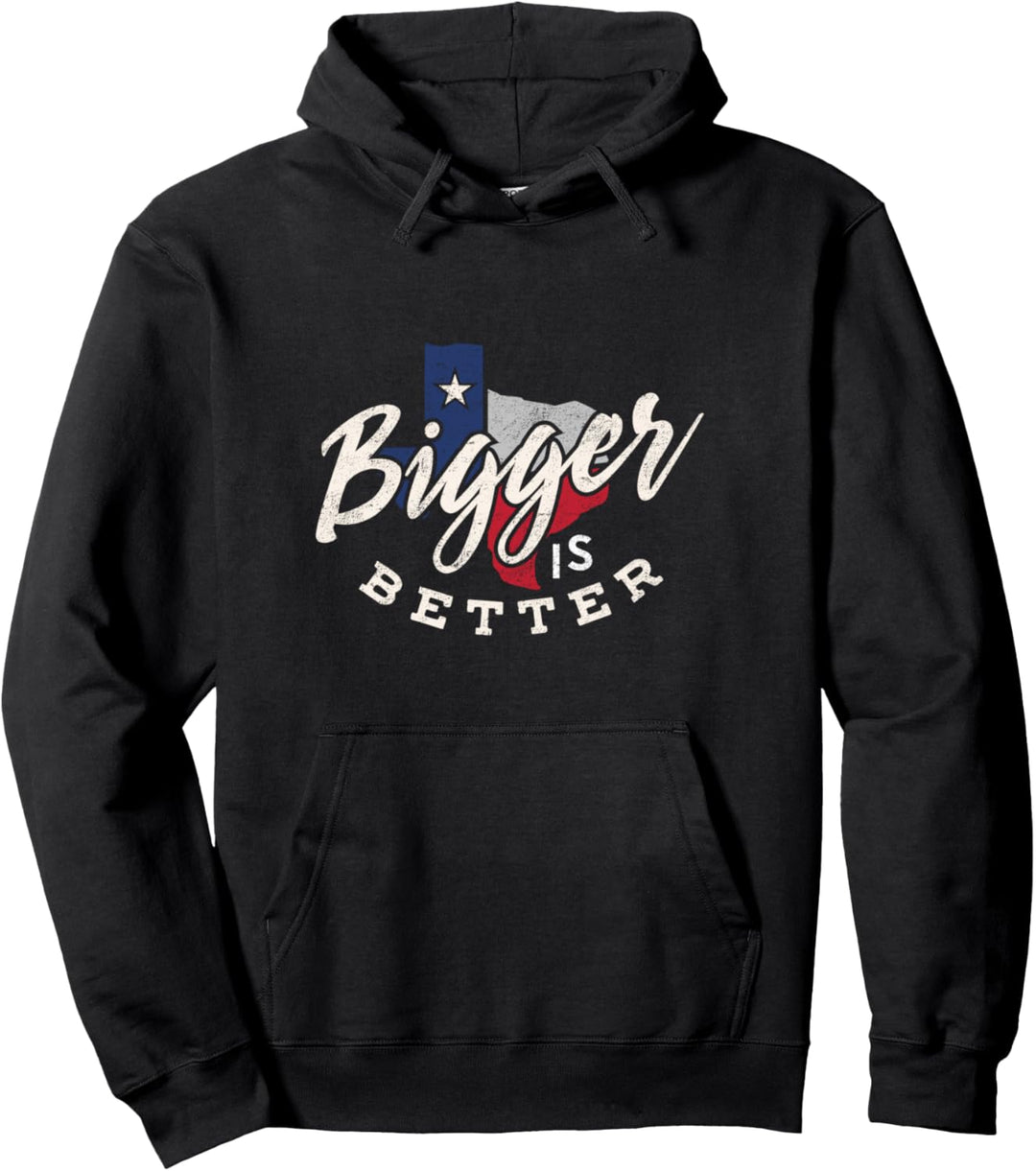 Texas Grösser ist besser lieben Staat Texas Flaggen-T-Shirt Pullover Hoodie