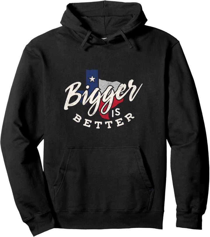 Texas Grösser ist besser lieben Staat Texas Flaggen-T-Shirt Pullover Hoodie