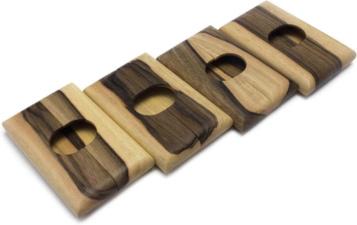 WoodBi Exklusives Portmonee aus Massivholz für Kreditkarten und Visitenkarten geeignet