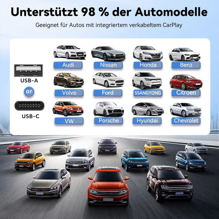 Carlinkit FireDrive Link Pro HDMI Car TV Converter für Fire TV Stick Streaming, Drahtloser Apple Car