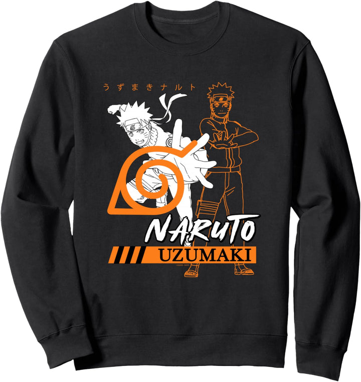 Naruto Shippuden Überlappend Naruto Uzumaki Sweatshirt