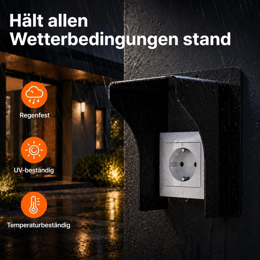 Schwarzes Acryl Video Türklingel Regenschutz,geeignet für Fingerabdruck-Controller, Sicherheitssyste