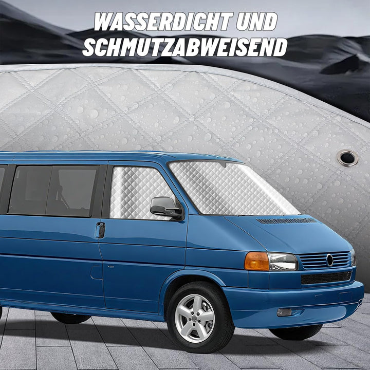 MaxEarn Thermomatte Fahrerhaus passend für VW T4, Luxus Interne Auto Sonnenblende Frontscheibenabdec