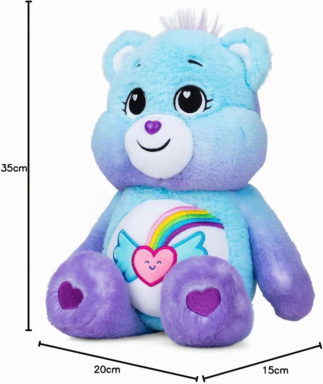 Care Bears ‎22425 35cm Medium Plush Dream Bright Bear, Collectable Cute Plush Toy, Cuddly Toys for C