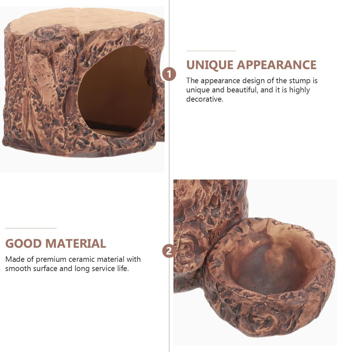 TOYANDONA Keramik Hamsterhaus mit Kühlendem Versteck für Kleine Haustiere und Erholsamen Schlaf