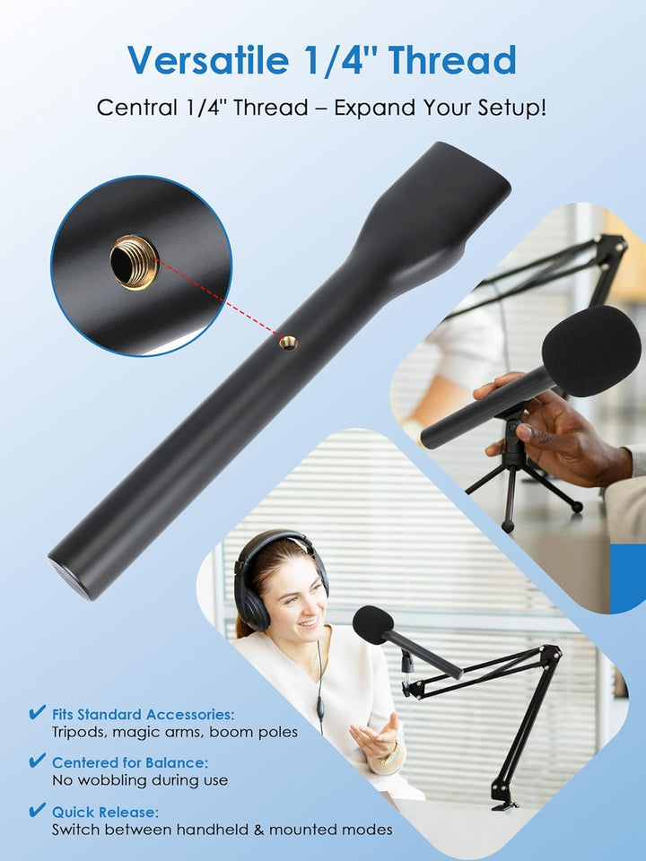 YOUSHARES Handheld Adapter für DJI Mic 3, DJI Mic Mini/1/2, Hollyland Lark M2/A1, Rode Wireless GO 1