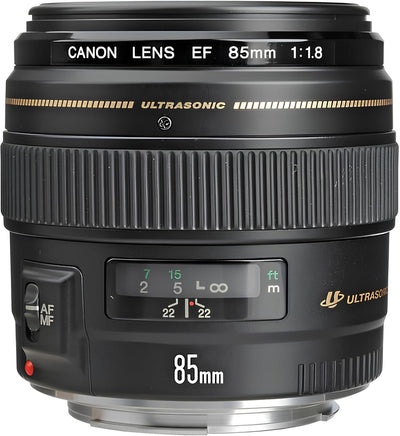 Canon EF 85mm F1.8 USM Objektiv (58mm Filtergewinde) schwarz Single, Single
