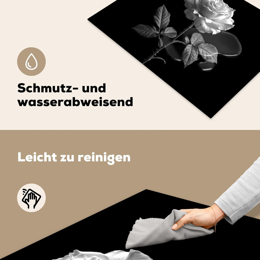 Herdabdeckplatte Einteilig Küche Herdabdeckung Induktionsfeld Ceranfeld Herdabdeckplatten Vinyl Matt