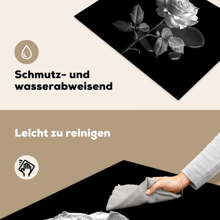 Herdabdeckplatte Einteilig Küche Herdabdeckung Induktionsfeld Ceranfeld Herdabdeckplatten Vinyl Matt