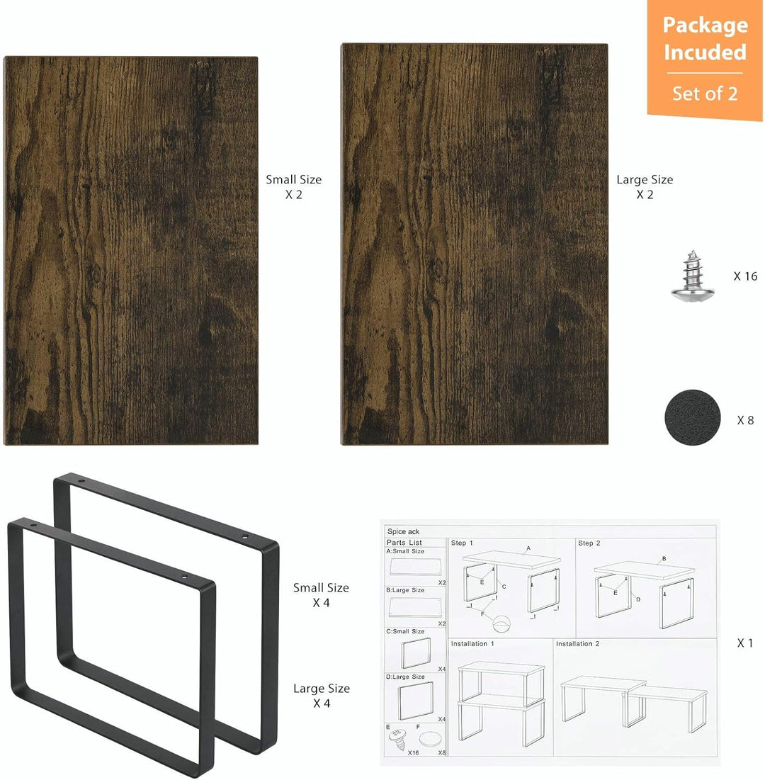LIANTRAL 4er-Set Regaleinsatz im Küchenschrank, Küchenregal, Küchen Arbeitsplatte Regal Organizer au