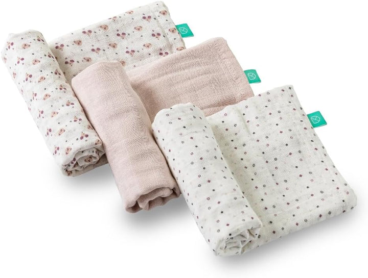 KOALA BABYCARE - Neugeborenes Musselin 80x80 cm - Packung mit 3 Stück - Neugeborenen-Baumwolldecke -
