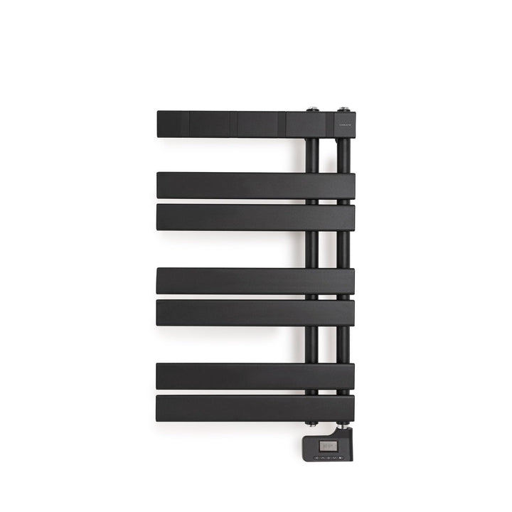CREATE/WARM TOWEL MODERN/Elektrischer Badheizkörper Schwarz / 80x50 cm / 2 in 1, 6 Betriebsarten, LC