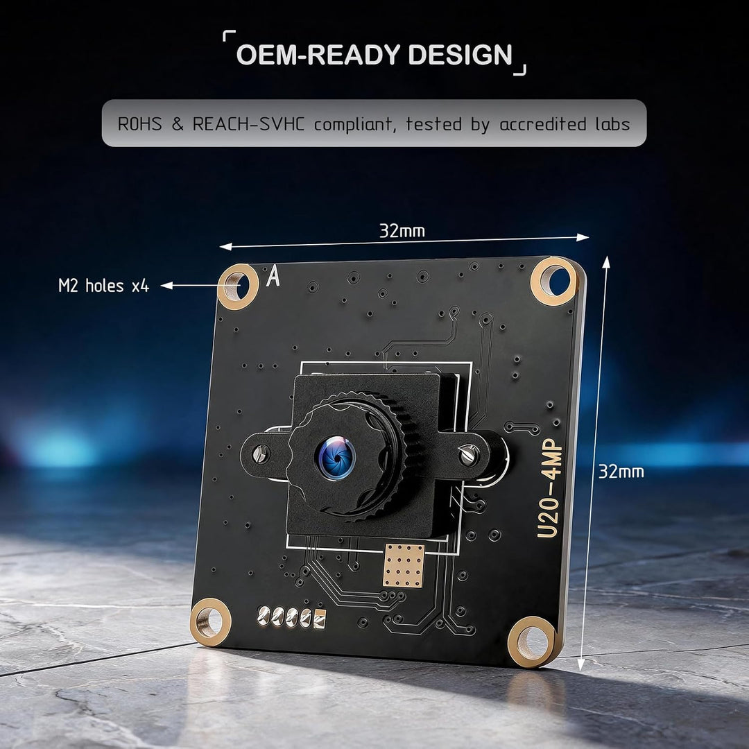 innomaker 4MP USB HDR Kamera, bis zu 4MP@30FPS, 2K@60FPS, 1080P@60FPS, Plug&amp;Play für PC, Raspberry P