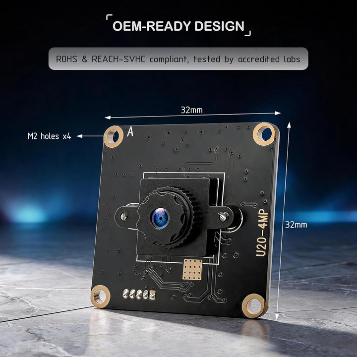 innomaker 4MP USB HDR Kamera, bis zu 4MP@30FPS, 2K@60FPS, 1080P@60FPS, Plug&amp;Play für PC, Raspberry P