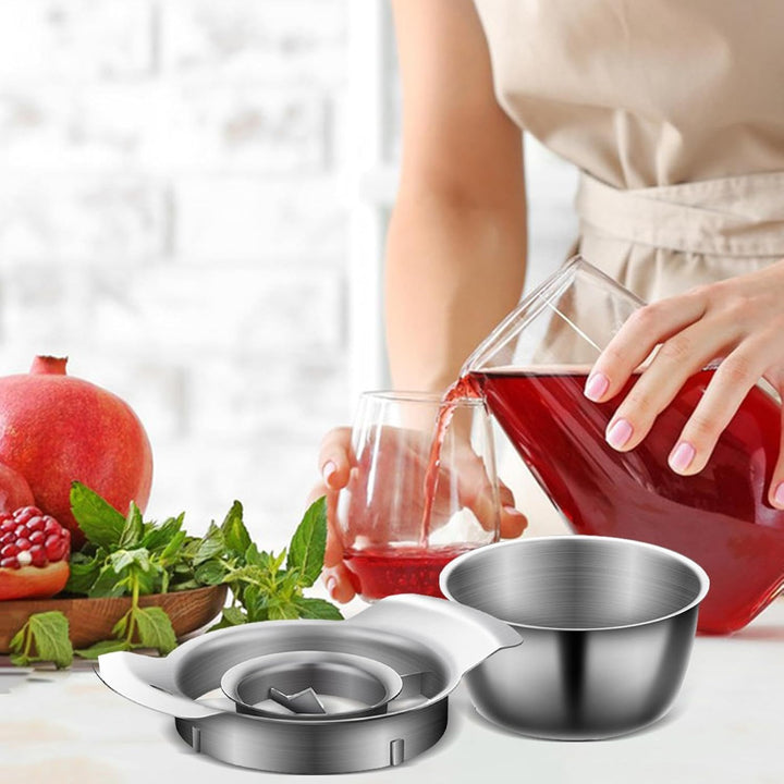 Granatapfel Schäler, Granatapfelschälwerkzeug Set Granatapfel Entkerner Aus Edelstahl Mit Schale Gra
